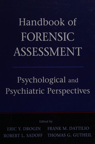 Cover of Handbook of forensic assessment