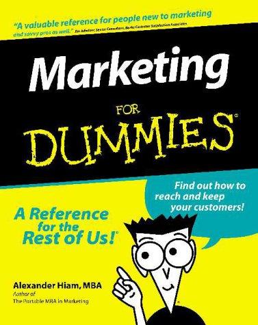 Cover of Marketing for dummies