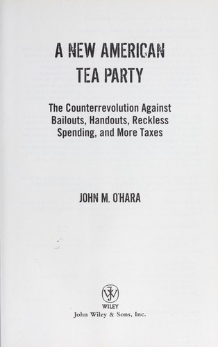 Cover of A new American tea party
