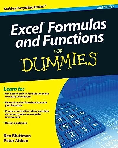 Cover of Excel Formulas And Functions for Dummies
