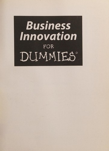 Cover of Business Innovation for Dummies