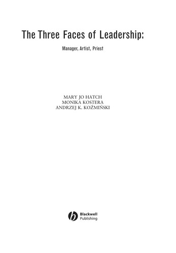 Cover of The Three Faces Of Leadership
