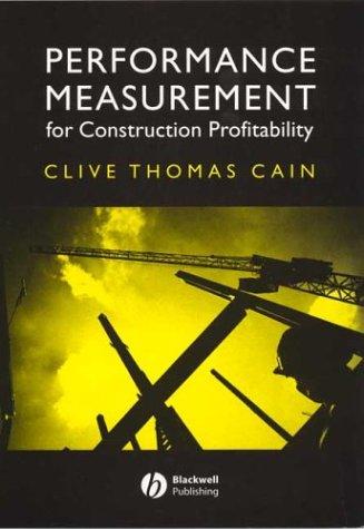 Cover of Performance measurement for construction profitability