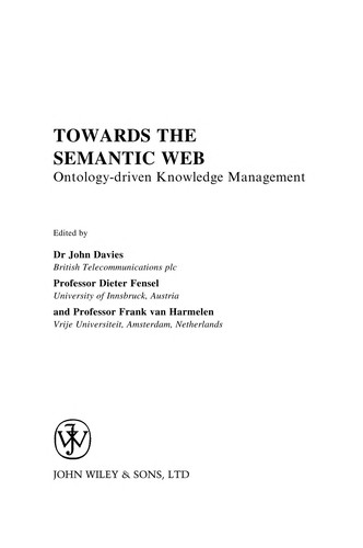 Cover of Towards the Semantic Web: Ontology-driven Knowledge Management