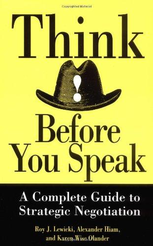 Cover of Think before you speak