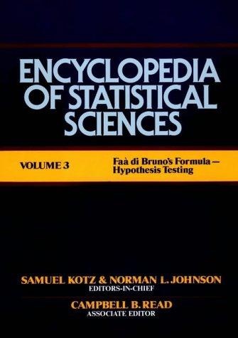 Cover of Encyclopedia of Statistical Sciences Vol. 3