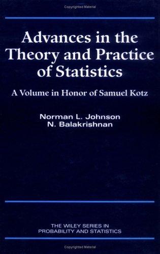 Cover of Advances in the theory and practice of statistics