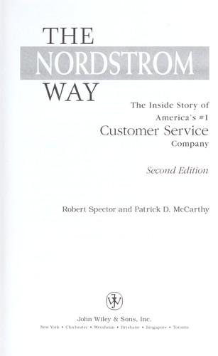 Cover of The Nordstrom way