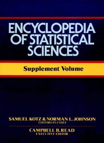 Cover of Encyclopedia of Statistical Sciences, Supplement Vol