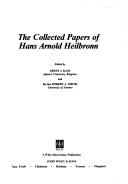 Cover of The collected papers of Hans Arnold Heilbronn
