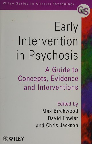 Cover of Early intervention in psychosis