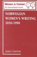 Cover of Norwegian women's writing, 1850-1990