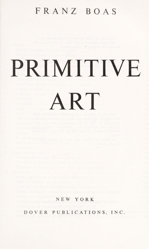 Cover of Primitive art