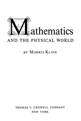 Cover of Mathematics and the physical world