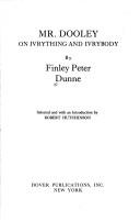 Cover of Mr. Dooley on ivrything and ivrybody