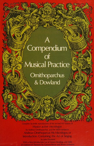 Cover of Compendium of Musical Practice (American Musicological Society-Music Library Association reprint series)