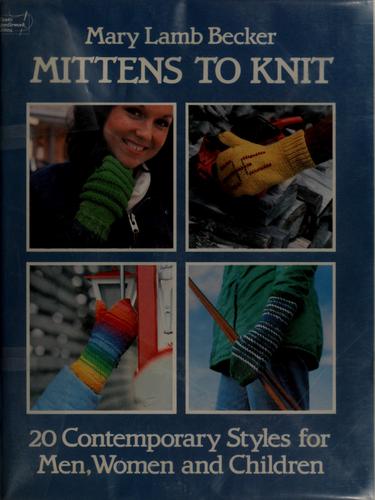 Cover of Mittens to knit