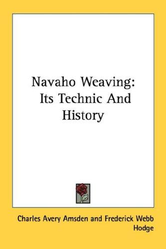 Cover of Navaho weaving
