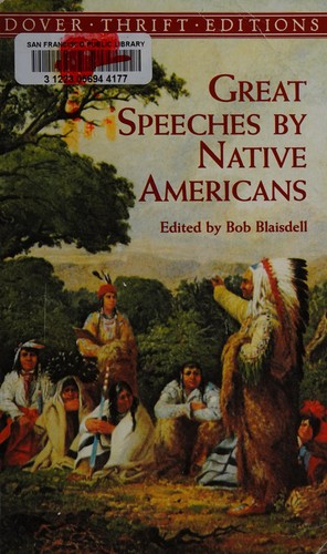 Cover of Great Speeches by Native Americans