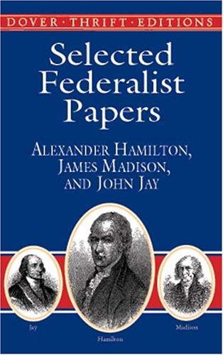 Cover of Selected Federalist Papers