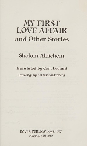 Cover of My first love affair and other stories