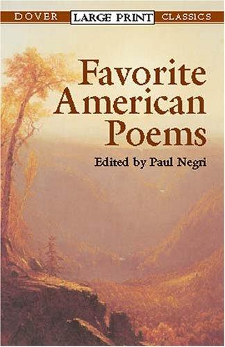 Cover of Favorite American Poems (Dover Large Print Classics)