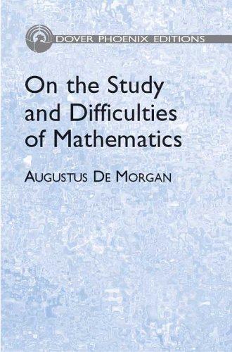 Cover of On the study and difficulties of mathematics