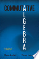 Cover of Commutative Algebra, Volume I