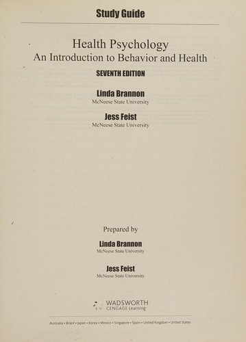 Cover of Health Psychology