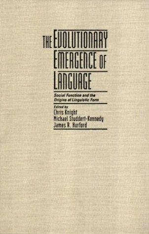 Cover of The Evolutionary emergence of language