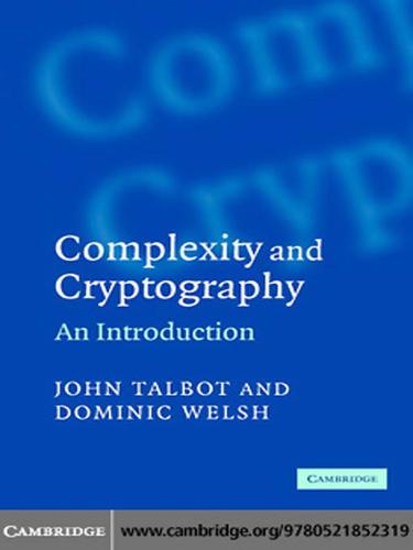 Cover of Complexity and Cryptography: An Introduction