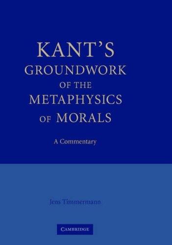 Cover of Kant's Groundwork of the Metaphysics of Morals
