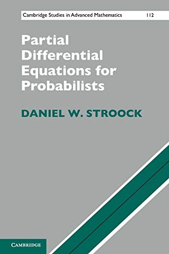 Cover of Partial Differential Equations for Probabilists