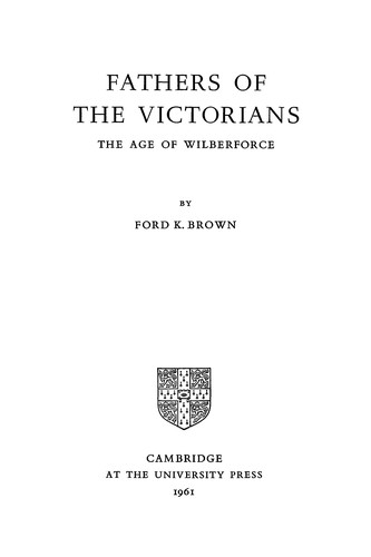 Cover of Fathers of the Victorians