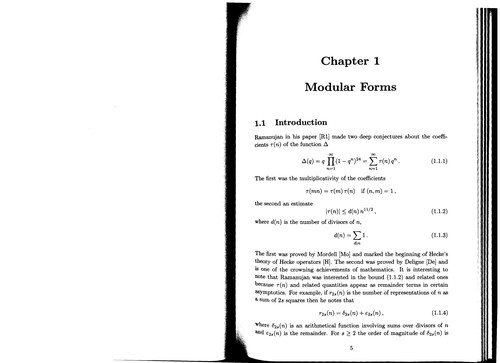 Cover of Some applications of modular forms