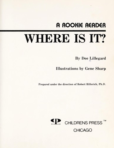 Cover of Where Is It?