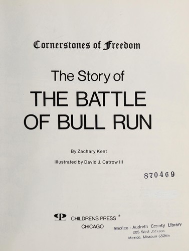Cover of The story of the Battle of Bull Run
