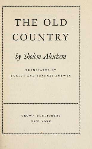 Cover of The old country
