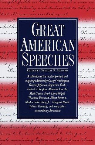 Cover of Great American speeches