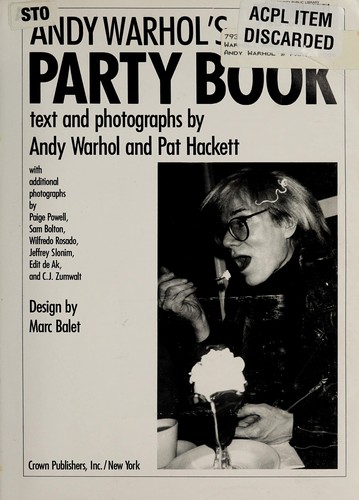 Cover of Andy Warhol's party book