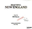 Cover of Beautiful New England