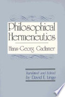 Cover of Philosophical Hermeneutics
