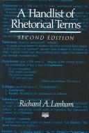 Cover of A handlist of rhetorical terms