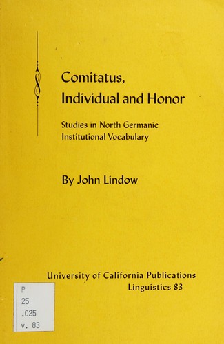 Cover of Comitatus, individual and honor