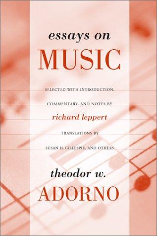 Cover of Essays on Music