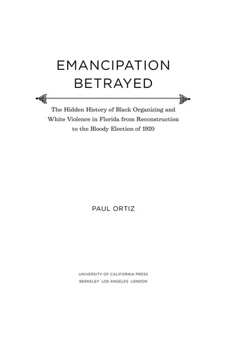 Cover of Emancipation betrayed