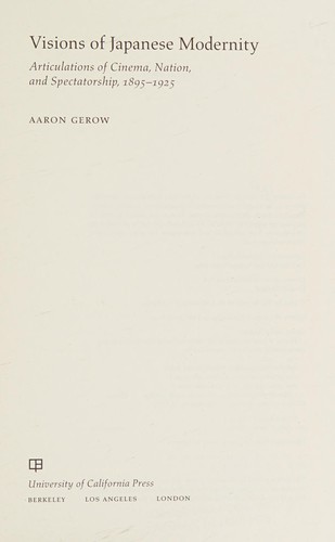 Cover of Visions of Japanese Modernity