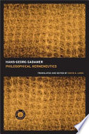 Cover of Philosophical Hermeneutics