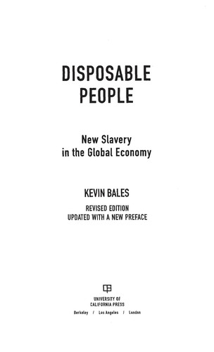 Cover of Disposable people