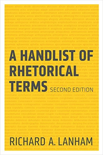 Cover of A Handlist of Rhetorical Terms